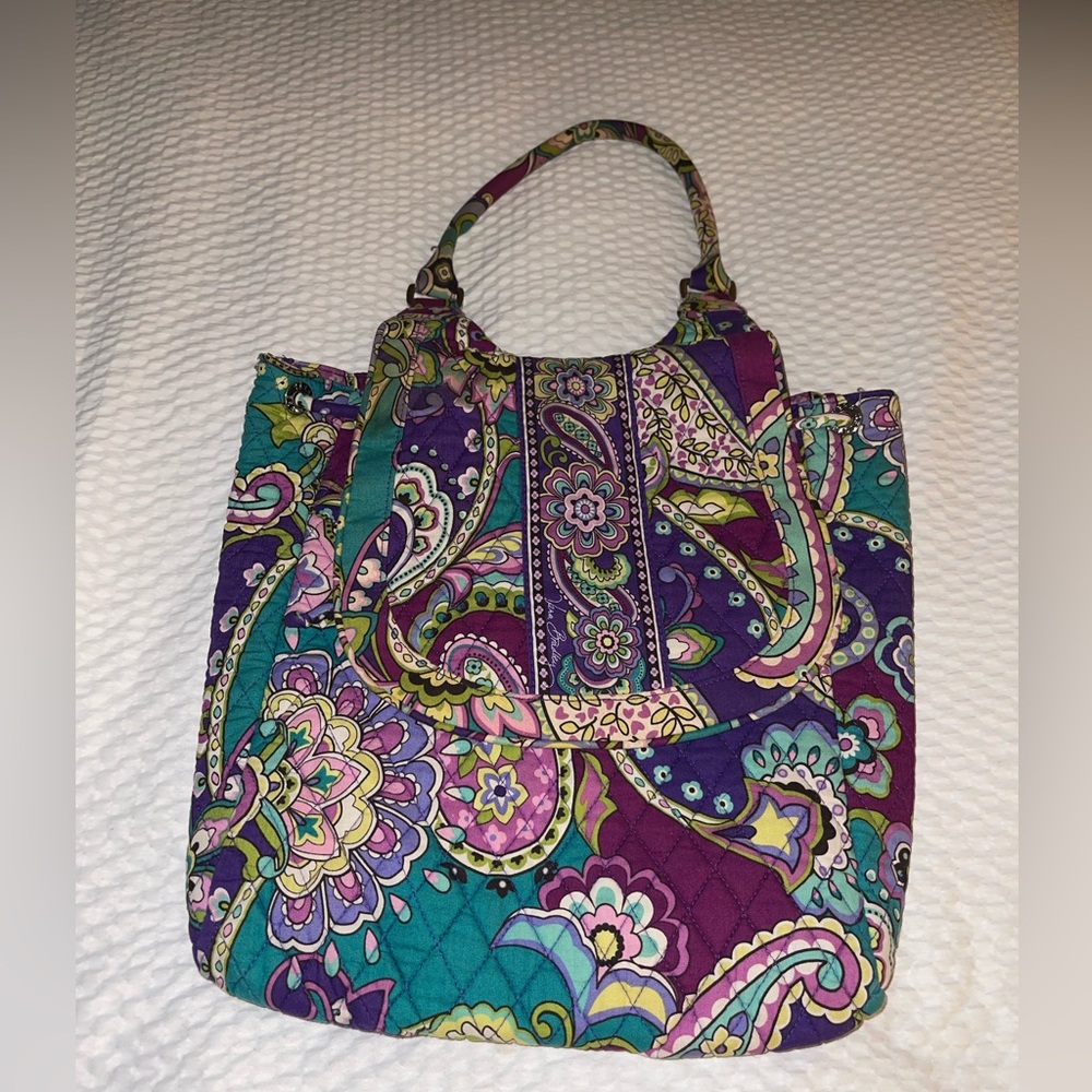 Vera Bradley “Heather” (Fall 2013) Vibrant Paisley Tote Bag - AS IS